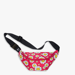 SMILEY Flowers Raspberry Recycled Bumbag