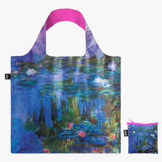 CLAUDE MONET Water Lilies Neon Recycled Bag