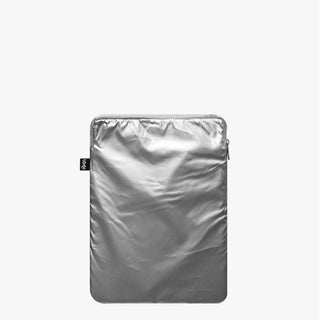 METALLIC Silver Laptop Sleeve