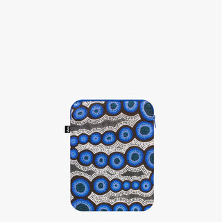 KIRSTEN  NANGALA EGAN Water Dreaming Blue Recycled Laptop Sleeve